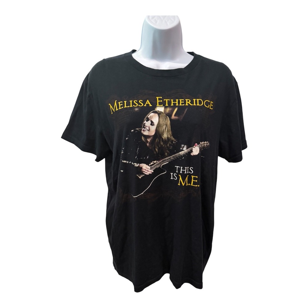 Melissa Etheridge This Is M.E. 2014 Tour T-Shirt Black Short Sleeve Size M
